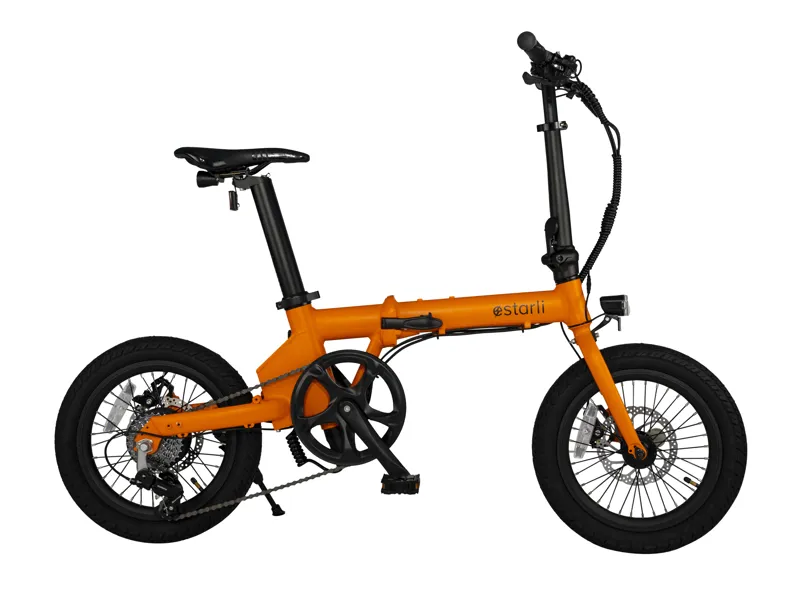estarli e16.7 Electric Folding Bike Orange E-Bike 